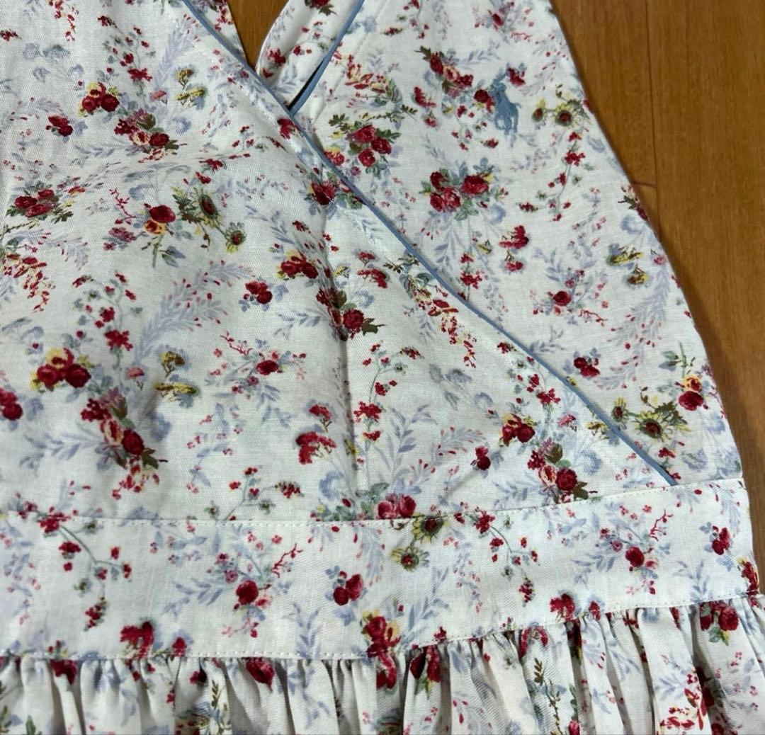 【新品未使用】ラルフローレン　エプロン　花柄フリル　Ralph Lauren