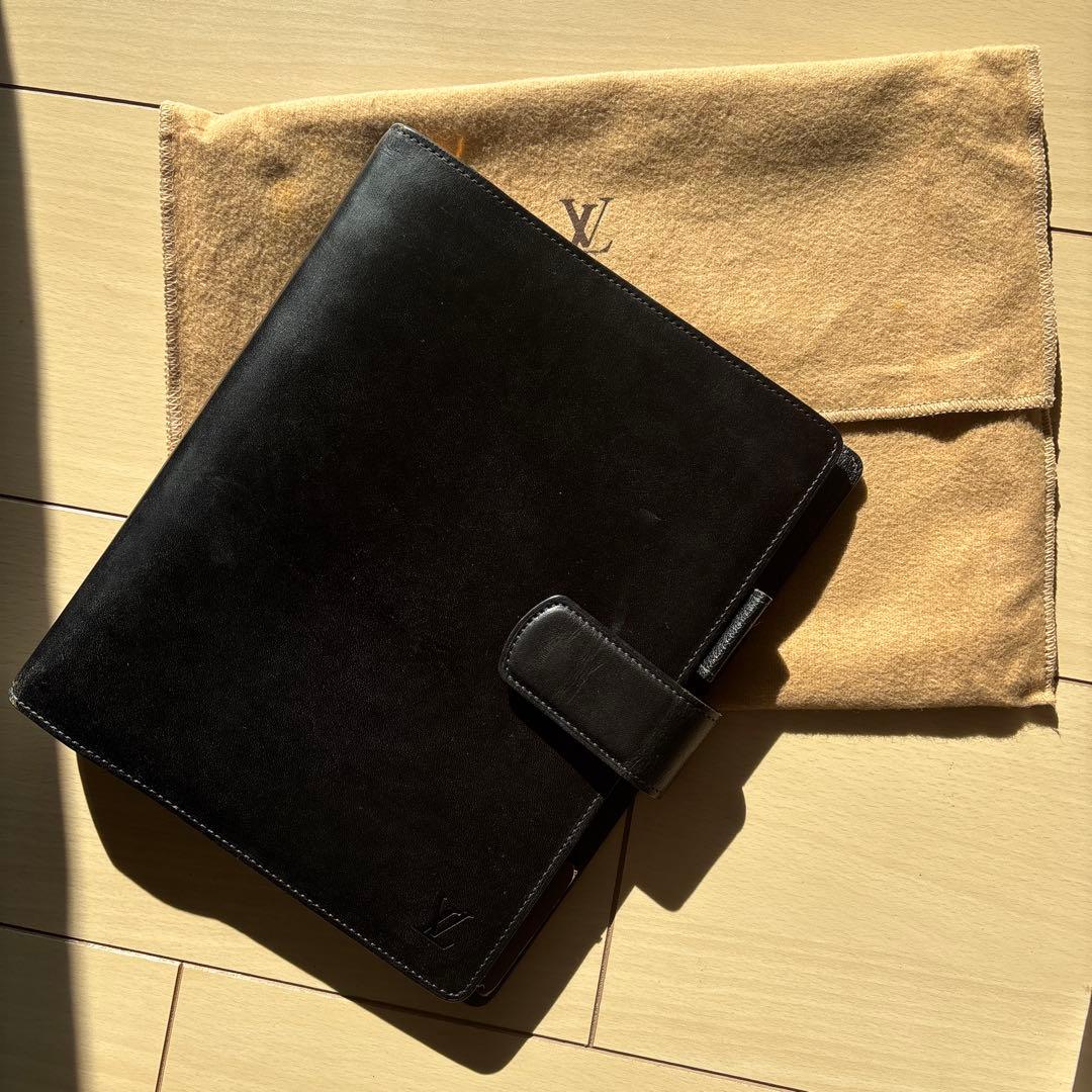 Louis Vuitton ブラック レザー ノート ノマド