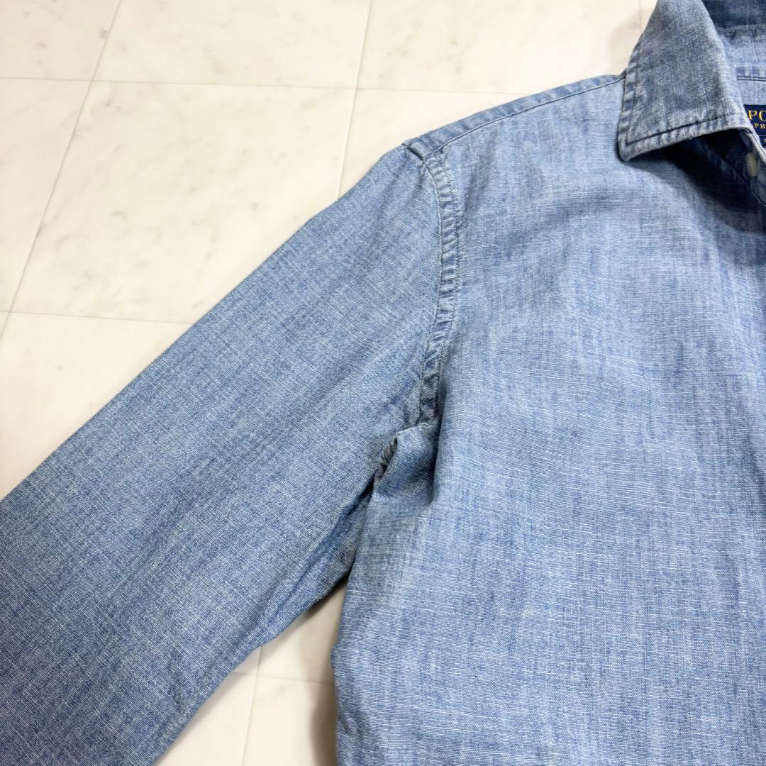 eucaly です★SLIM FIT シャンブレーシャツ 0