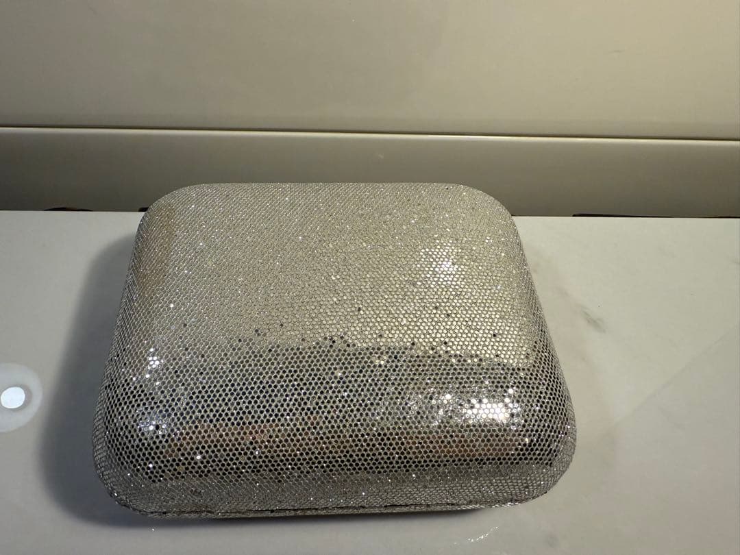 EMPORIO ARMANI DIAMONDS グリッターメッシュクラッチバッグ