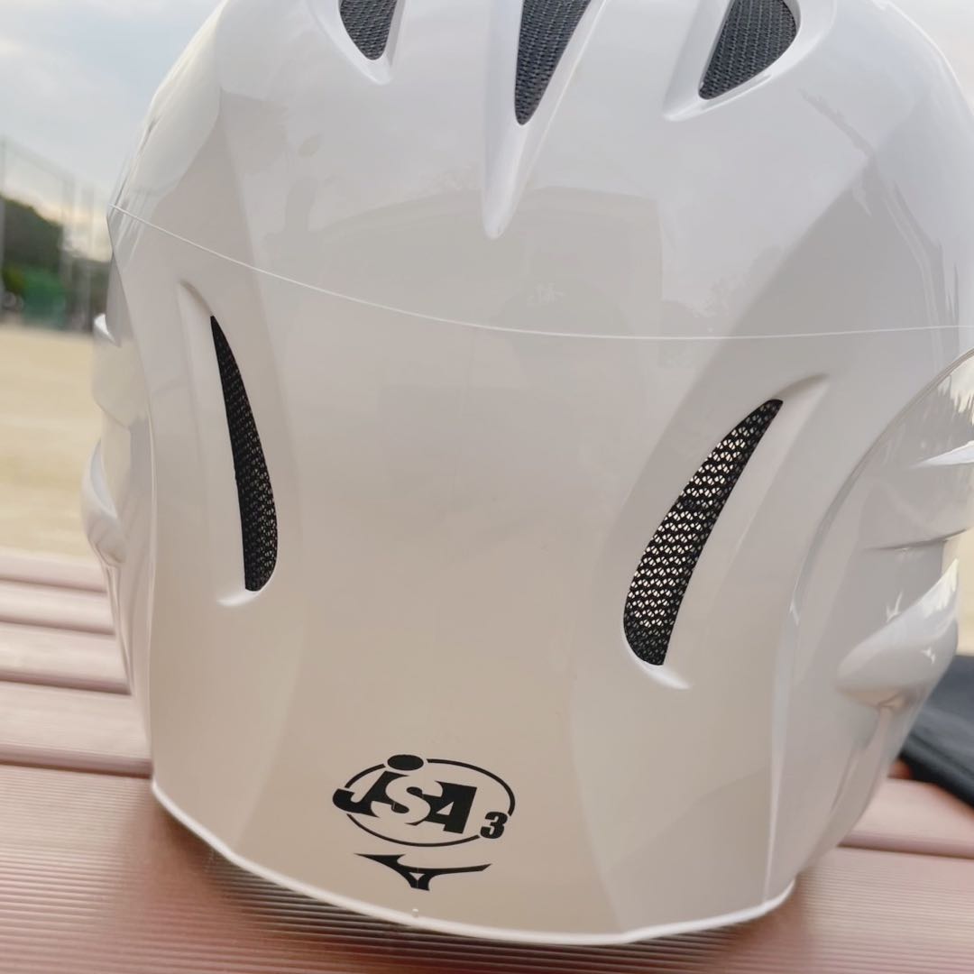 【MIZUNO】ヘルメット（白）セット