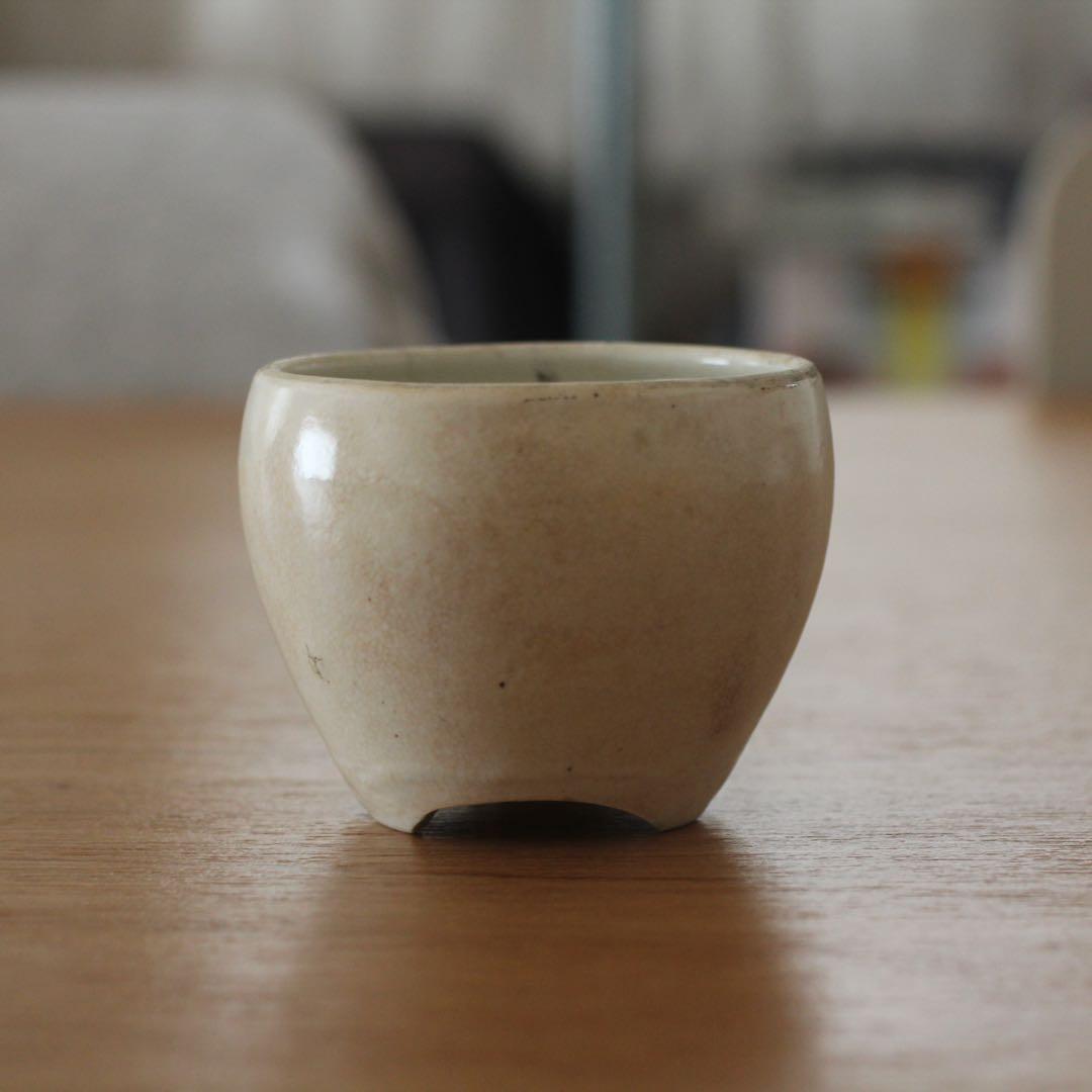 李朝白磁 小壺（香炉・酒器 見立て） 骨董　古道具