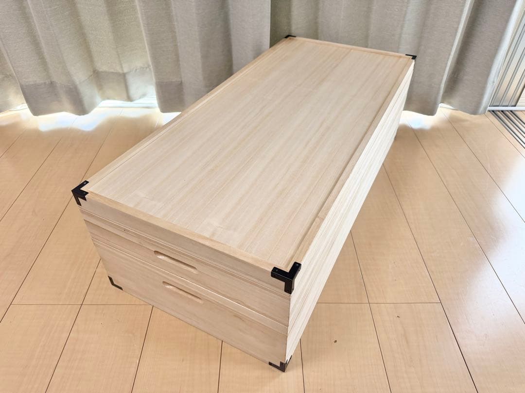桐 衣装ケース 2段 桐箱 桐ケース ①