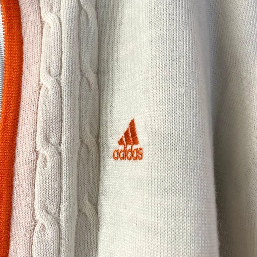 【新品タグ付き】アディダス（adidas）　ニットワンピース　ロングジャケット