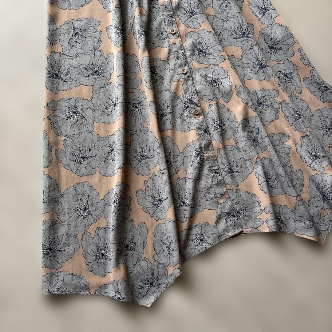 美品【完売品】AMERI VINTAGE TIE SHIRT DRESS 花柄
