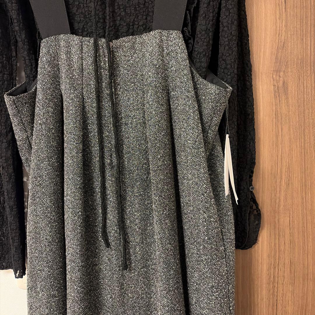 Vin ヘリンボーンツイードジャンパースカート　新品タグ付き