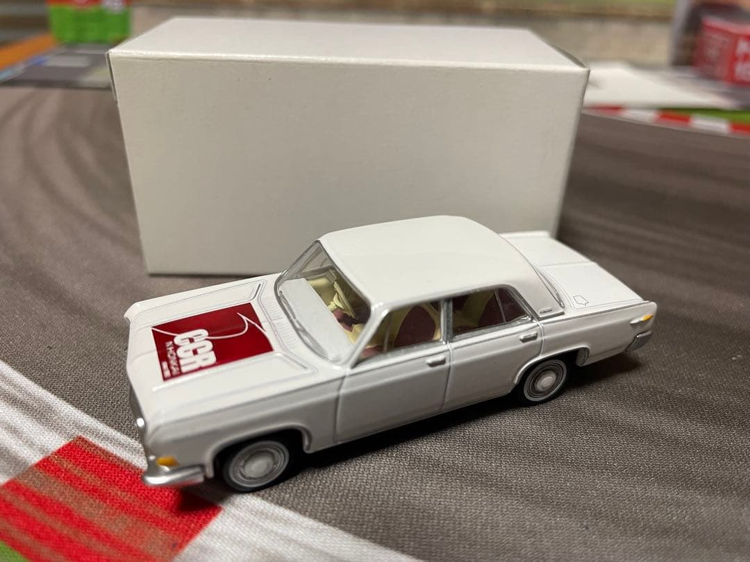トミカLV 糸魚川CCR限定三菱デボネア　サンプルモデルタンポ赤濃い