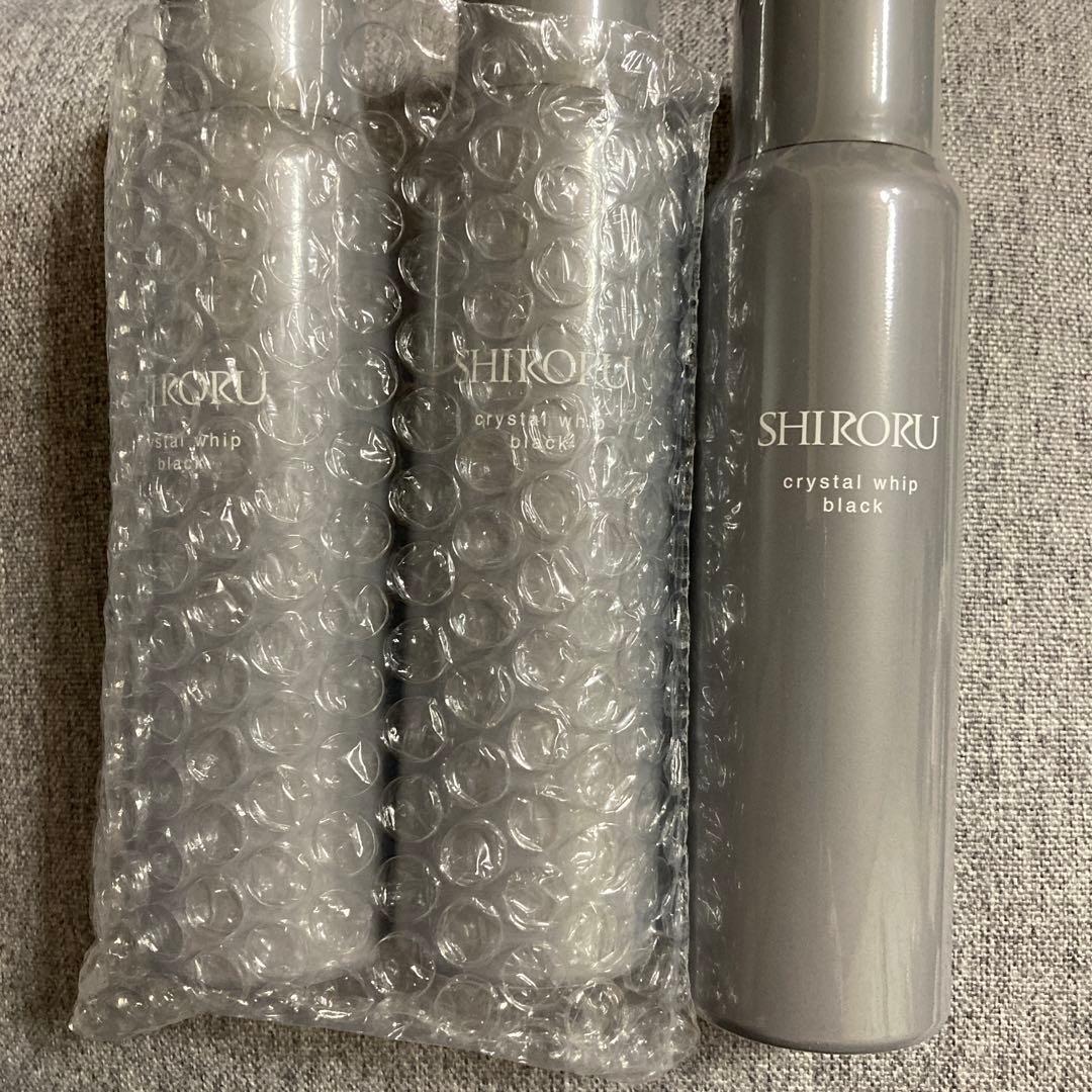 SHIRORU クリスタルホイップブラック120g 3本セット