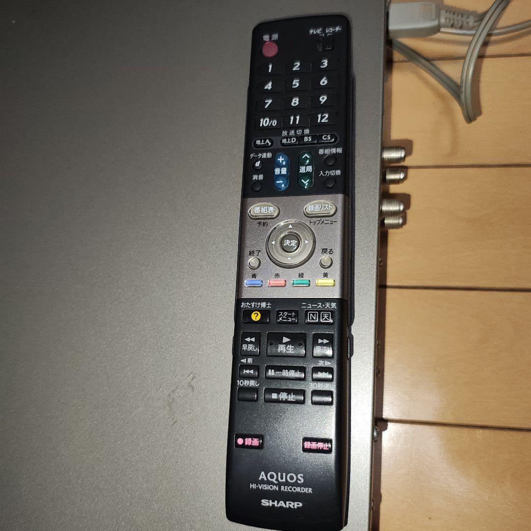 SHARP DVDレコーダー DV-AC82 リモコン付き