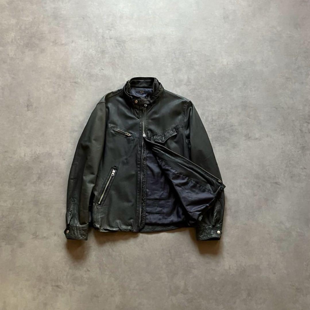 ジャケット・アウター 00s y2k archive gimmick leather jacket
