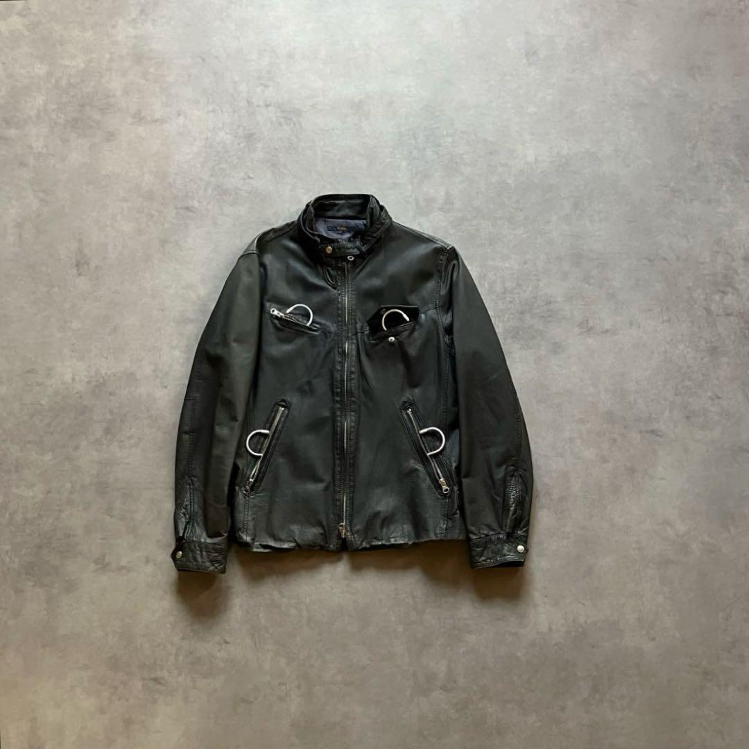 ジャケット・アウター 00s y2k archive gimmick leather jacket