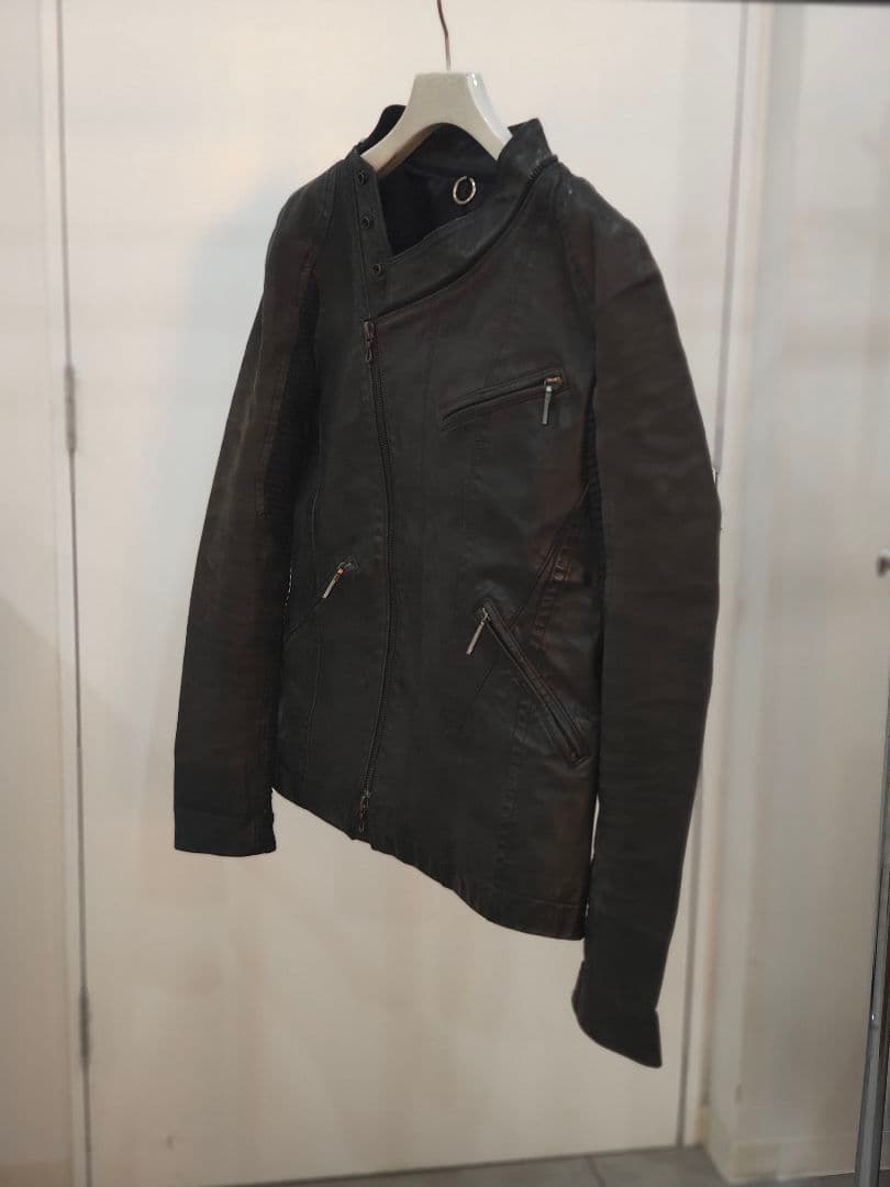 CALF SKIN レザーライダースJKT SISTERE