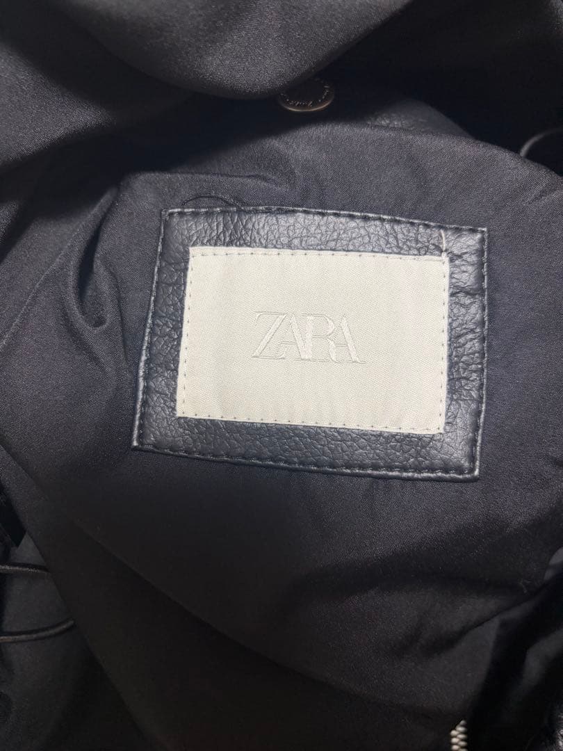 ZARA フェイクレザーボンバージャケット S