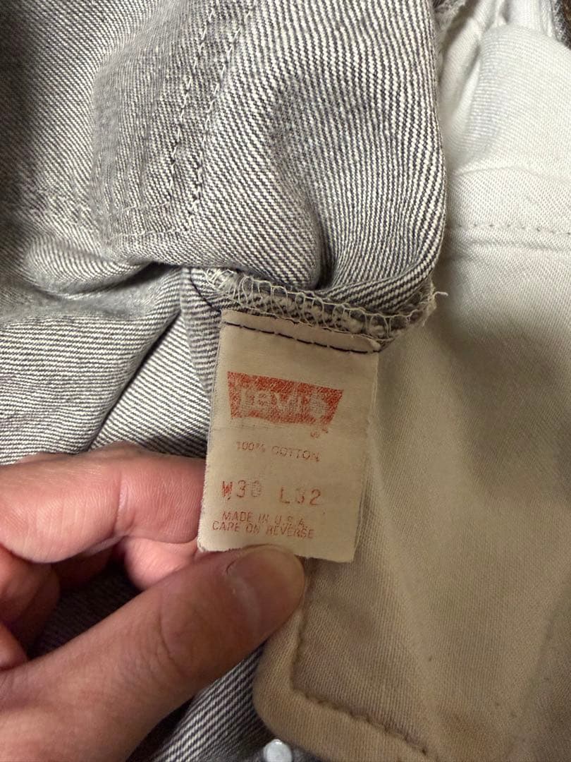 LEVI'S 501 made in U.S.A 先染めブラック