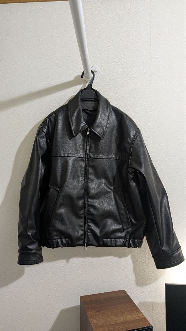 ジャケット・アウター WYM ARTIFICIAL GRAIN ZIP BLOUSON