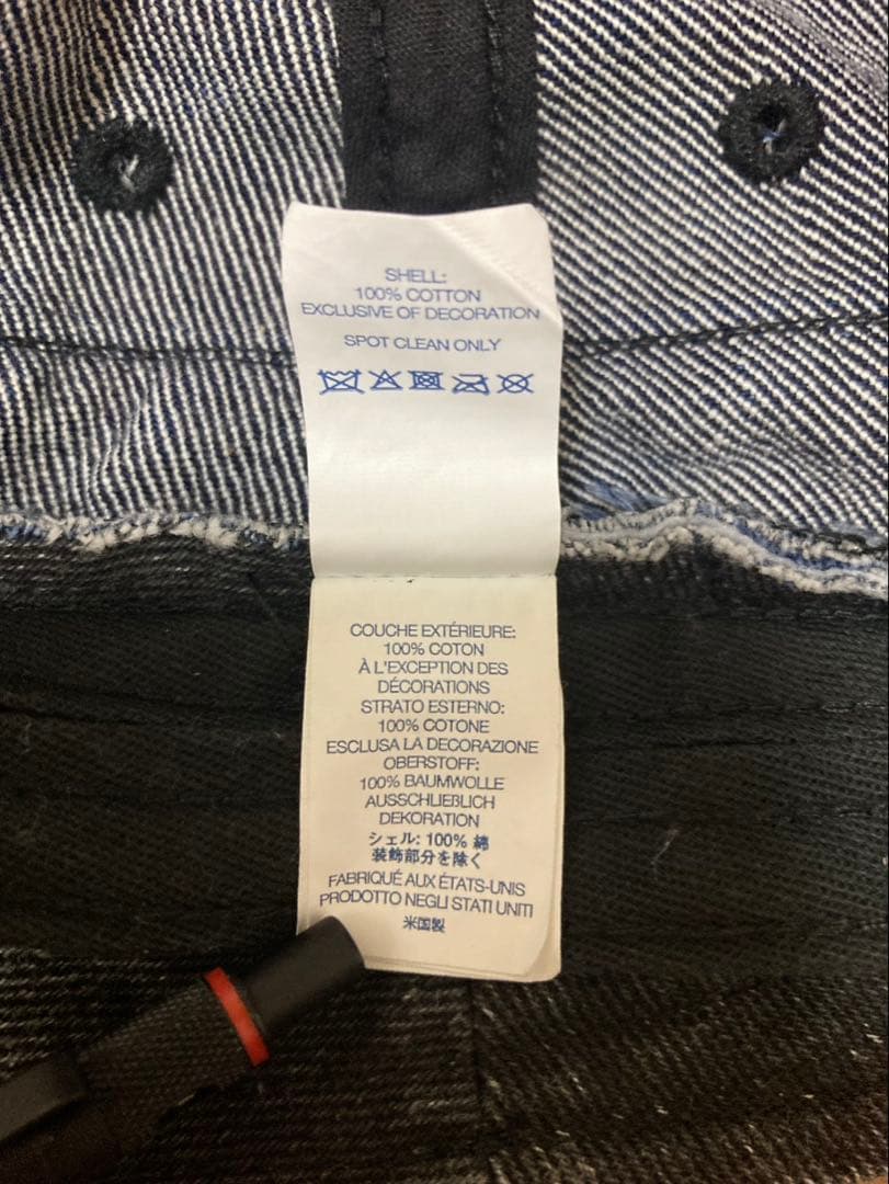 帽子 Supreme Coated Denim Crusher Black M/L
