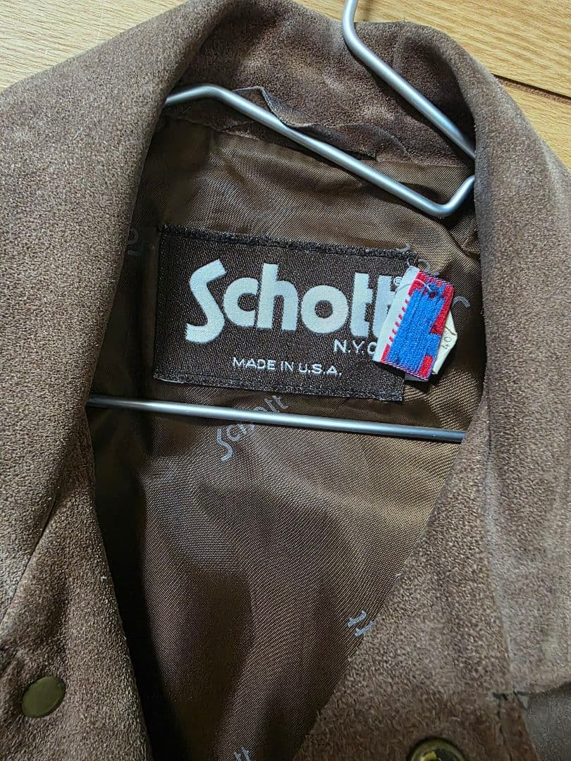 Schott ブラウン ジャケット 40 USA製