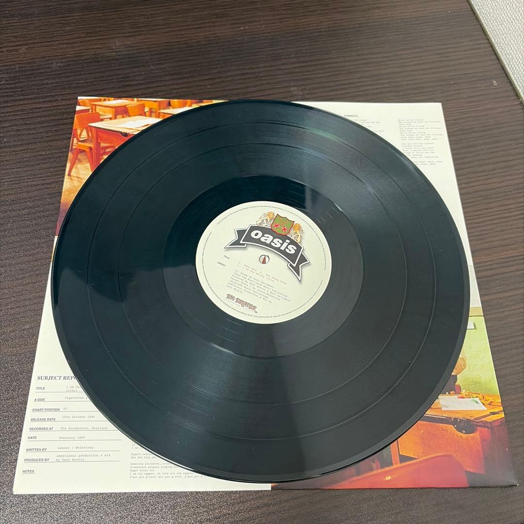 洋楽 oasis The Masterplan Green & Black Vinyl