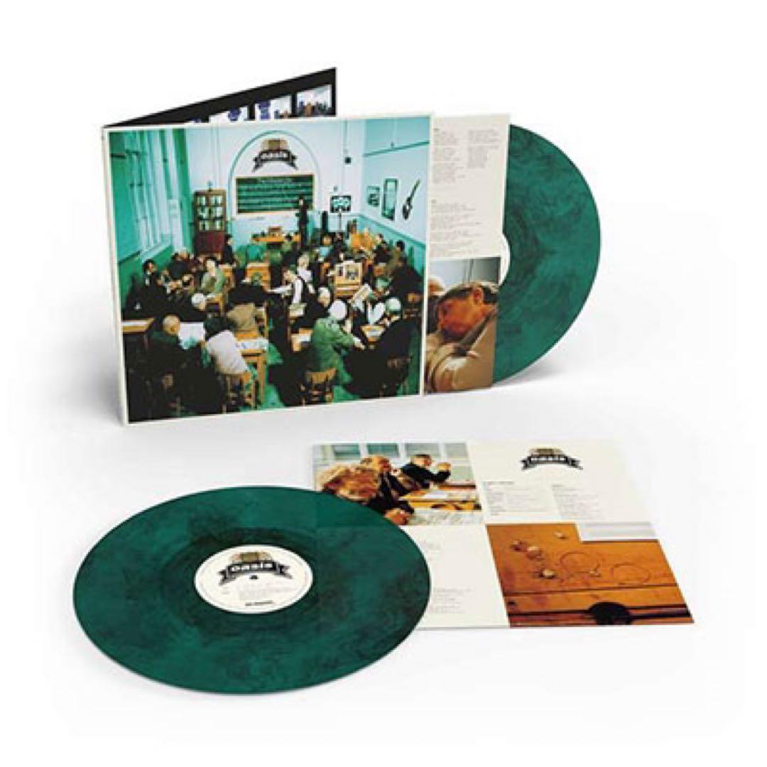 洋楽 oasis The Masterplan Green & Black Vinyl