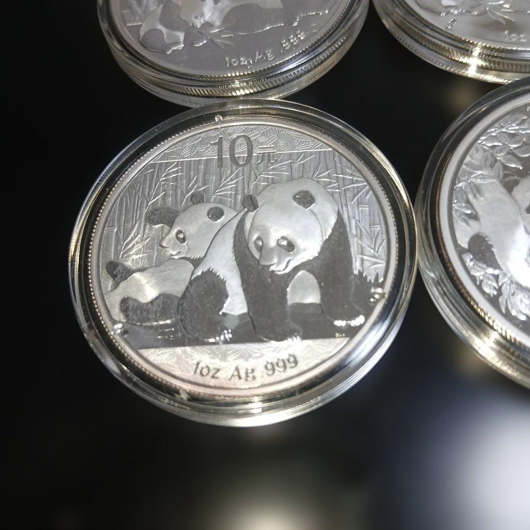 R*a様 中華人民共和国パンダ銀貨５枚セット