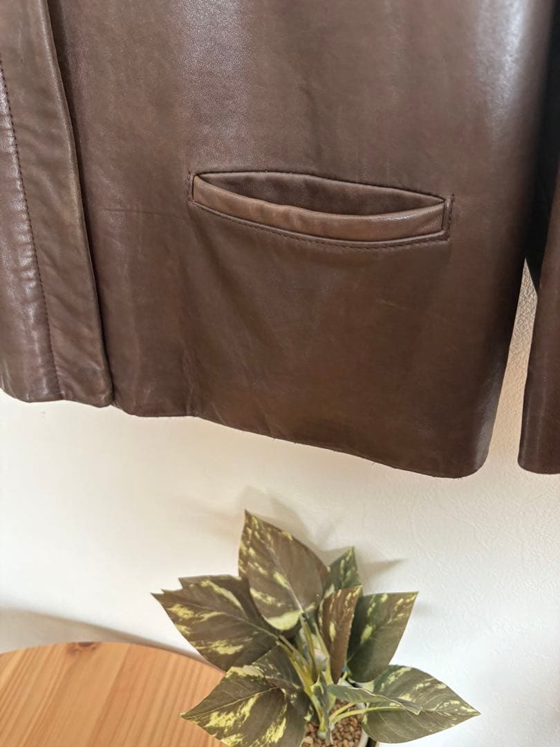 Brooks Brothers 90’s レザージャケット ブラウン カナダ製