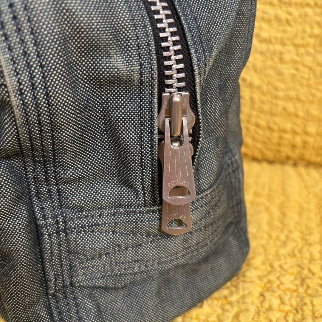 PORTER デニム トートバッグ ダークグレー