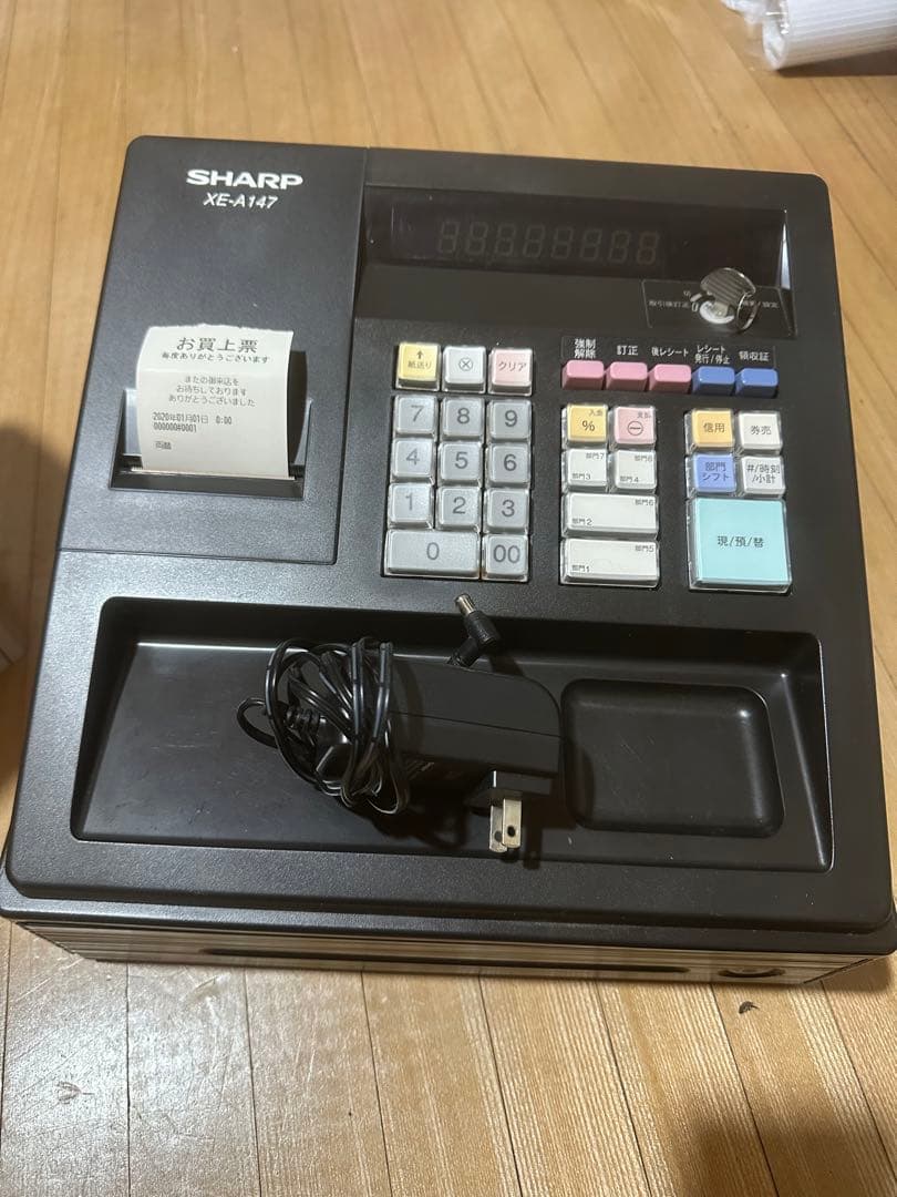 美品 SHARP XE-A147 レジスター　動作確認済み