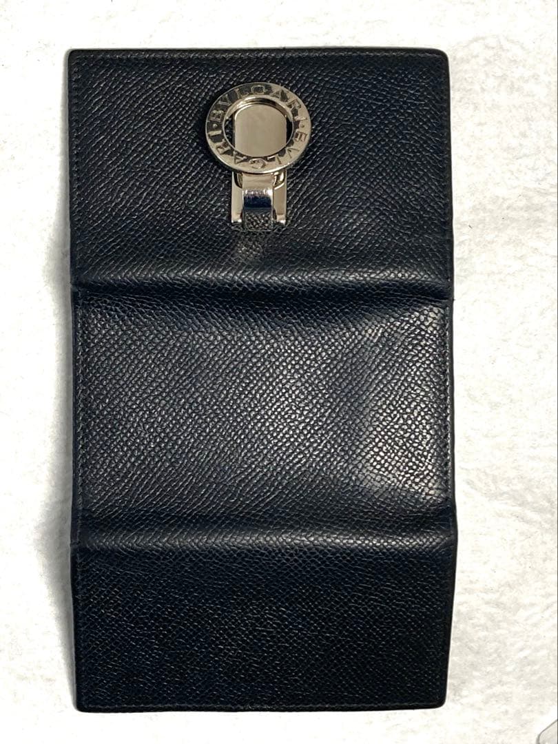 良品　BVLGARI ブルガリ　ブルガリ　レザー　6連キーケース　ブラック　黒