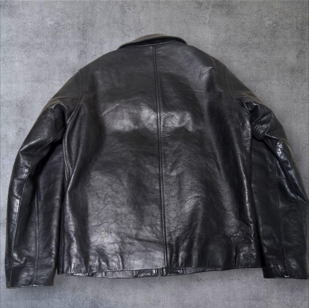 希少✨OLD GAP レザー ジャケット シングル 牛革 M相当 y2k