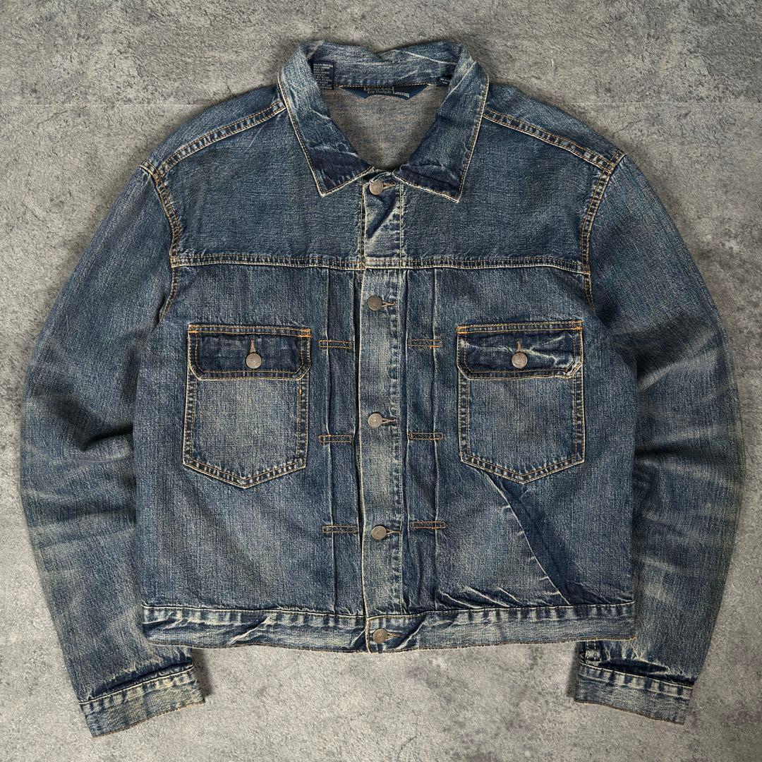 ポロ ラルフローレン 90s ビンテージ 2nd ダメージ加工 デニムジャケット