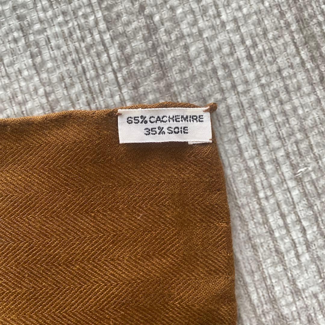 HERMES スカーフ　ショール　カレ140 カレジェアン　大判　カシミヤシルク