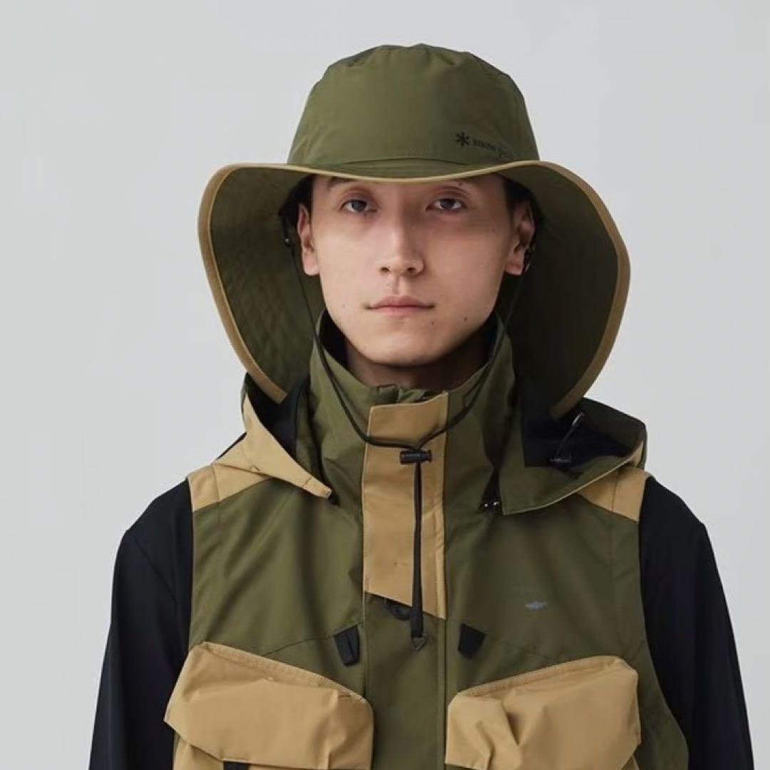 peak TONEDTROUTコラボ Rain Hat オリーブ