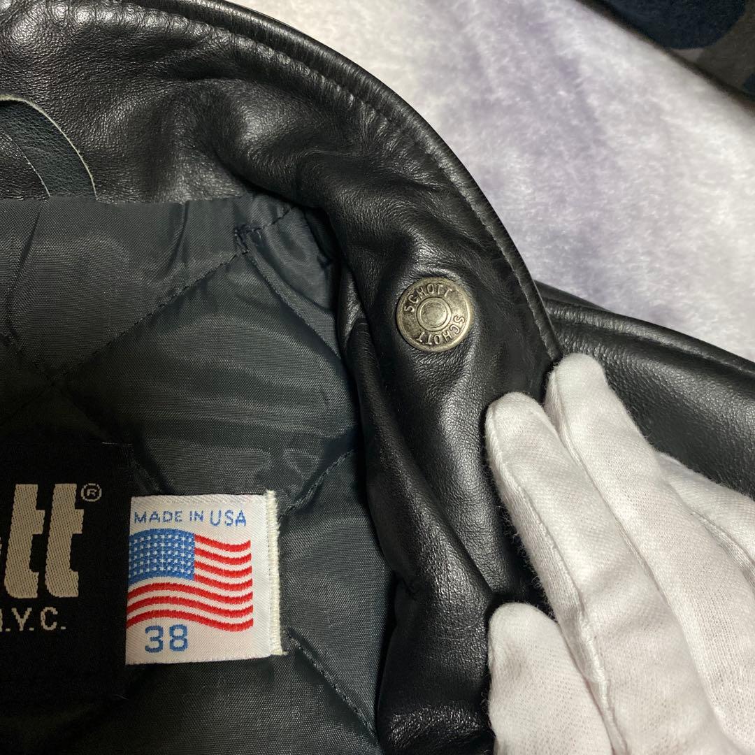USA製　SCHOTT　ショット　シングルライダース　レザージャケット
