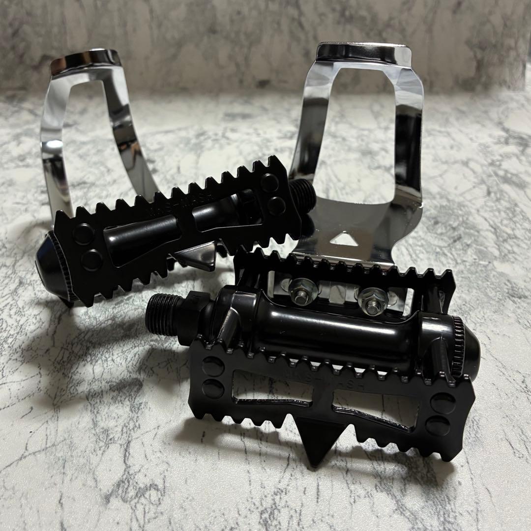 新品未使用 ペダル ・ トゥークリップのセット販売　MKS