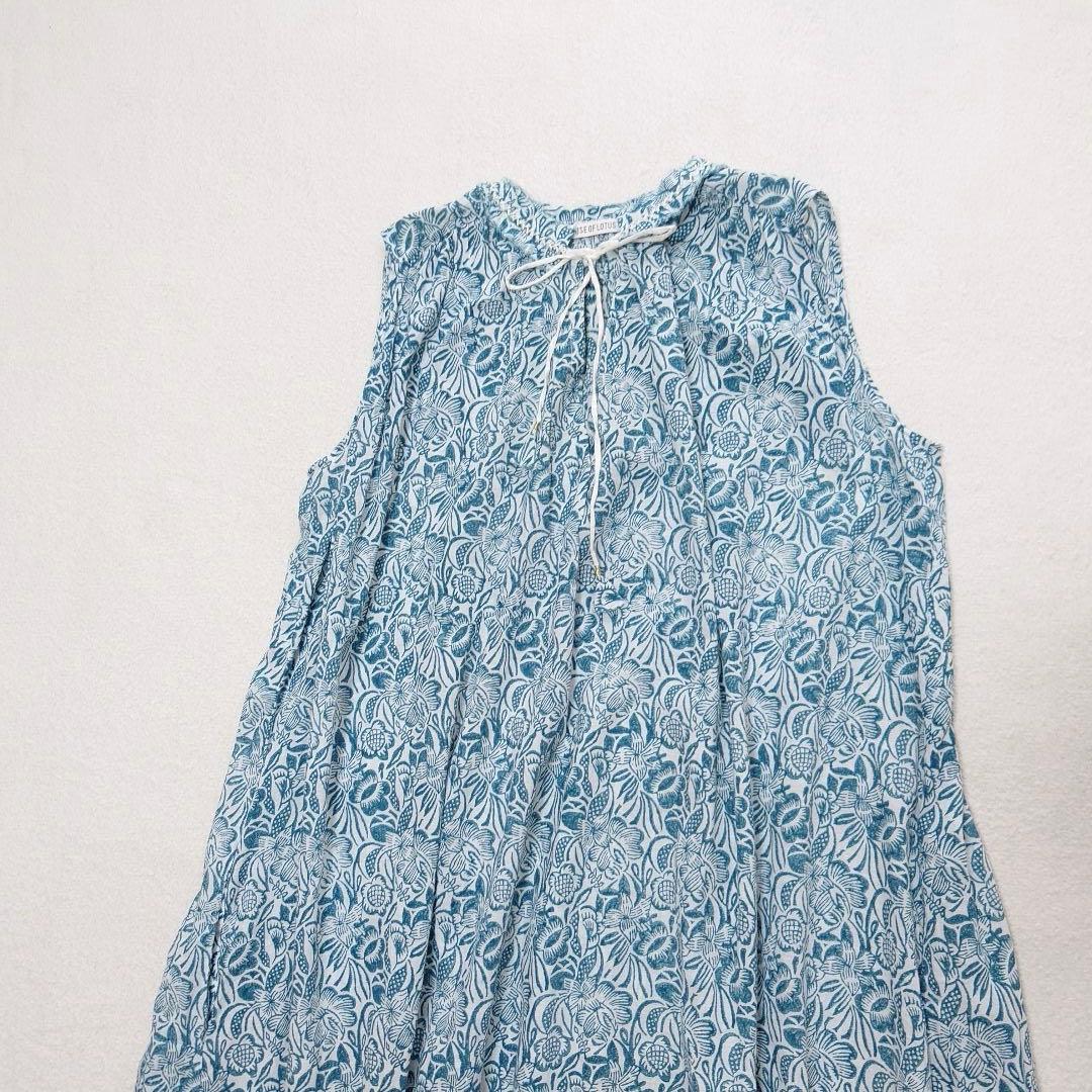 HOUSE OF LOTUSコットンノースリーブワンピース