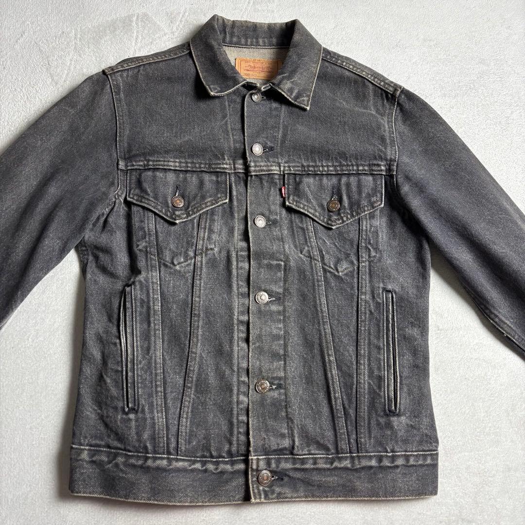 Levi's 80s USA製 70506 先染めブラック　デニムトラッカー