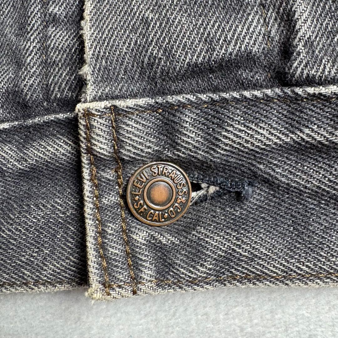 Levi's 80s USA製 70506 先染めブラック　デニムトラッカー