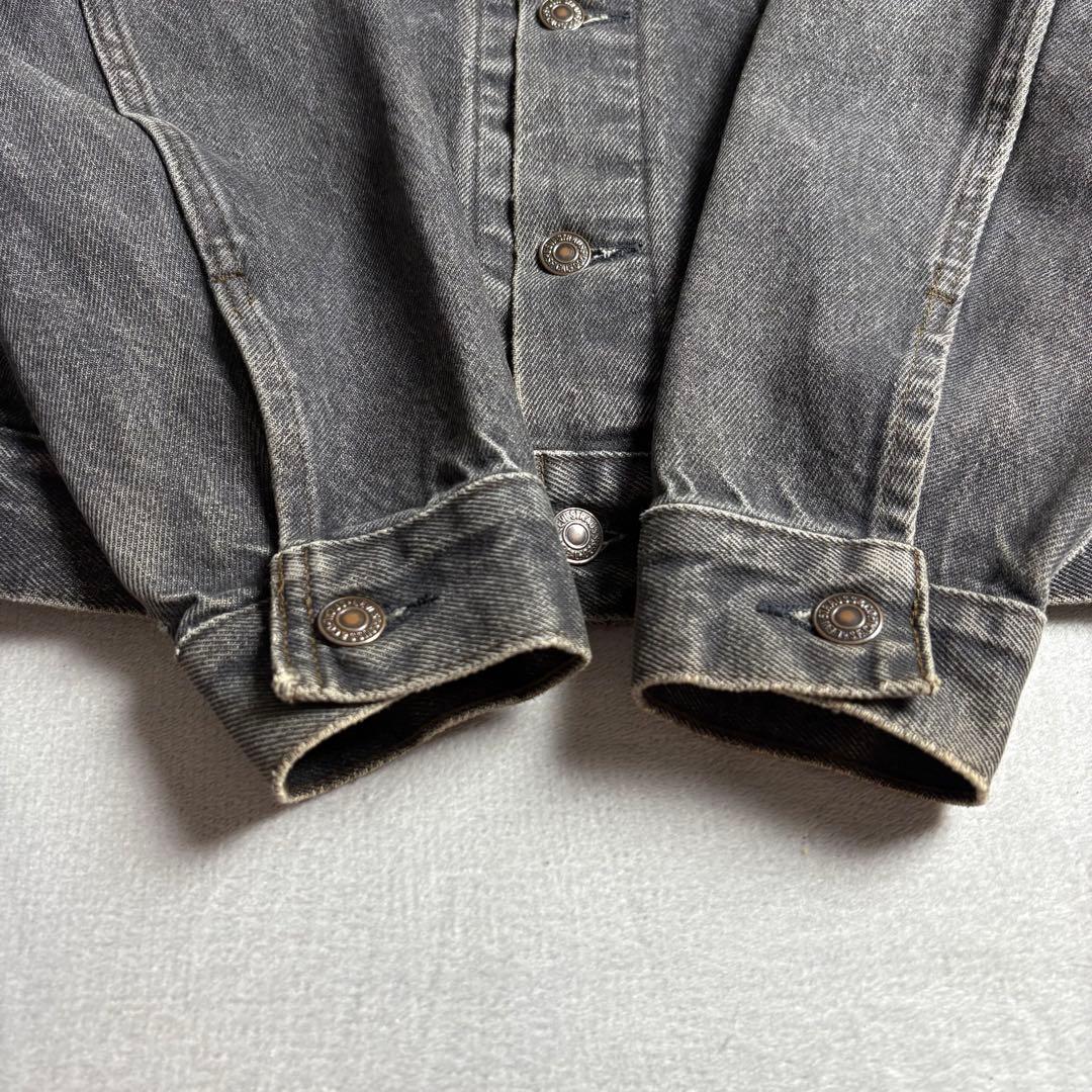 Levi's 80s USA製 70506 先染めブラック　デニムトラッカー