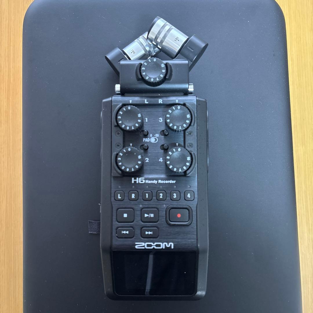 ZOOM H6 ハンディーレコーダー 専用ケース・風防・MSマイク付属
