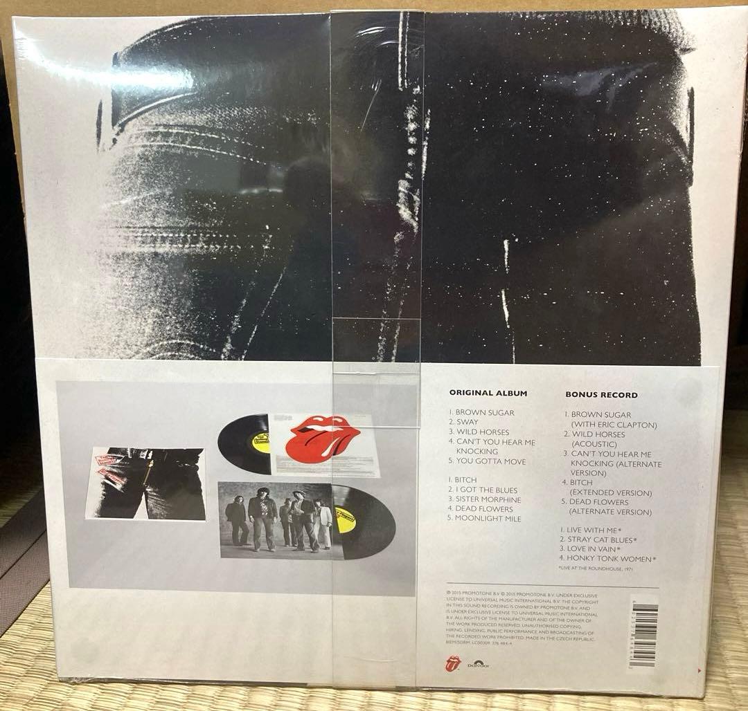 新品 ローリング・ストーンズSticky Fingers リアルジッパー盤