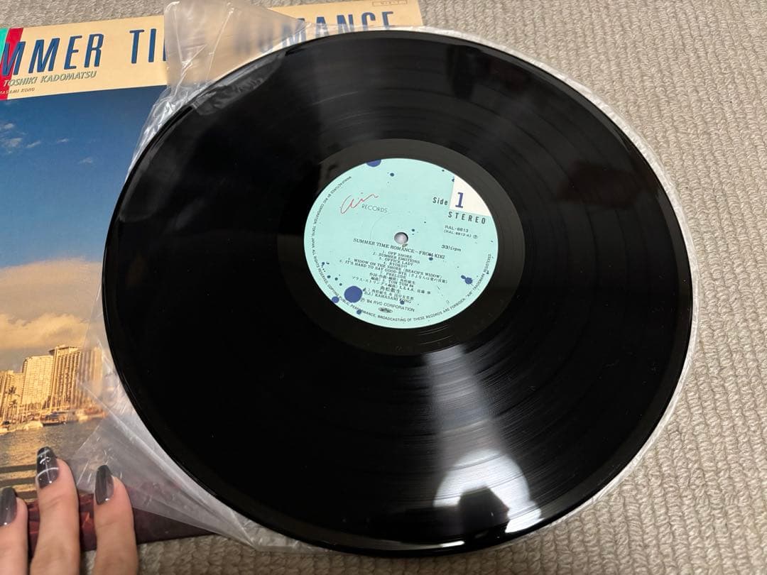 LP角松敏生SUMMER TIME ROMANCE レコード