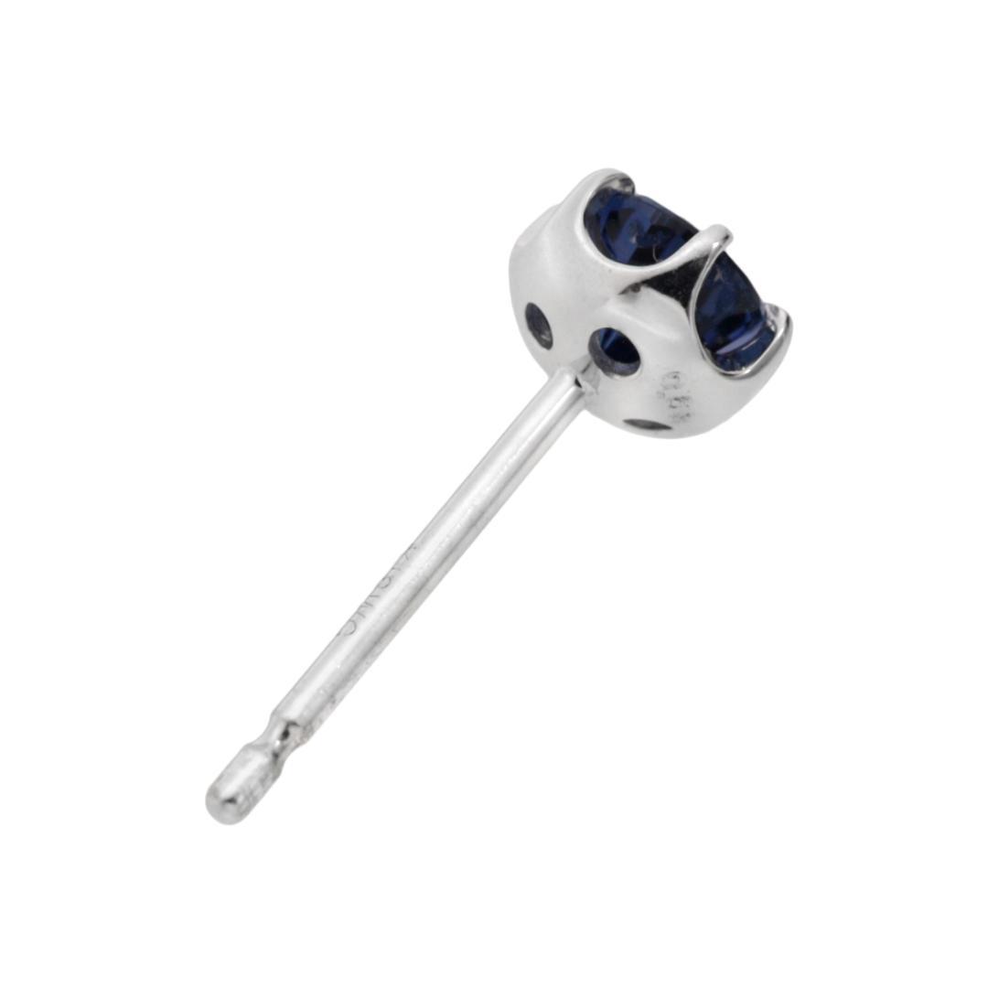 【＊片方のみ＊】K18WG サファイヤ0.63ct　ピアス