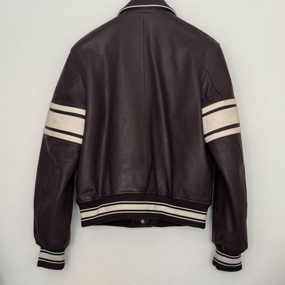 美品 Stussy WALES BONNER LEATHER VARSITY M
