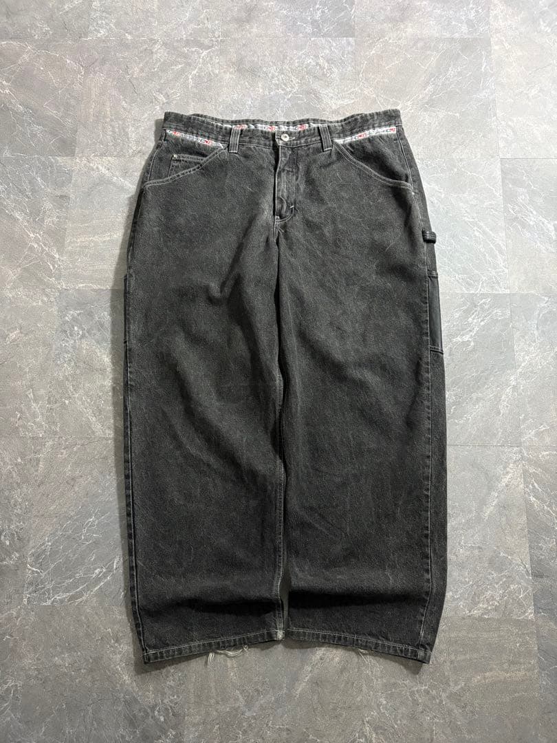 パンツ 90s Vintage black baggy painter denim