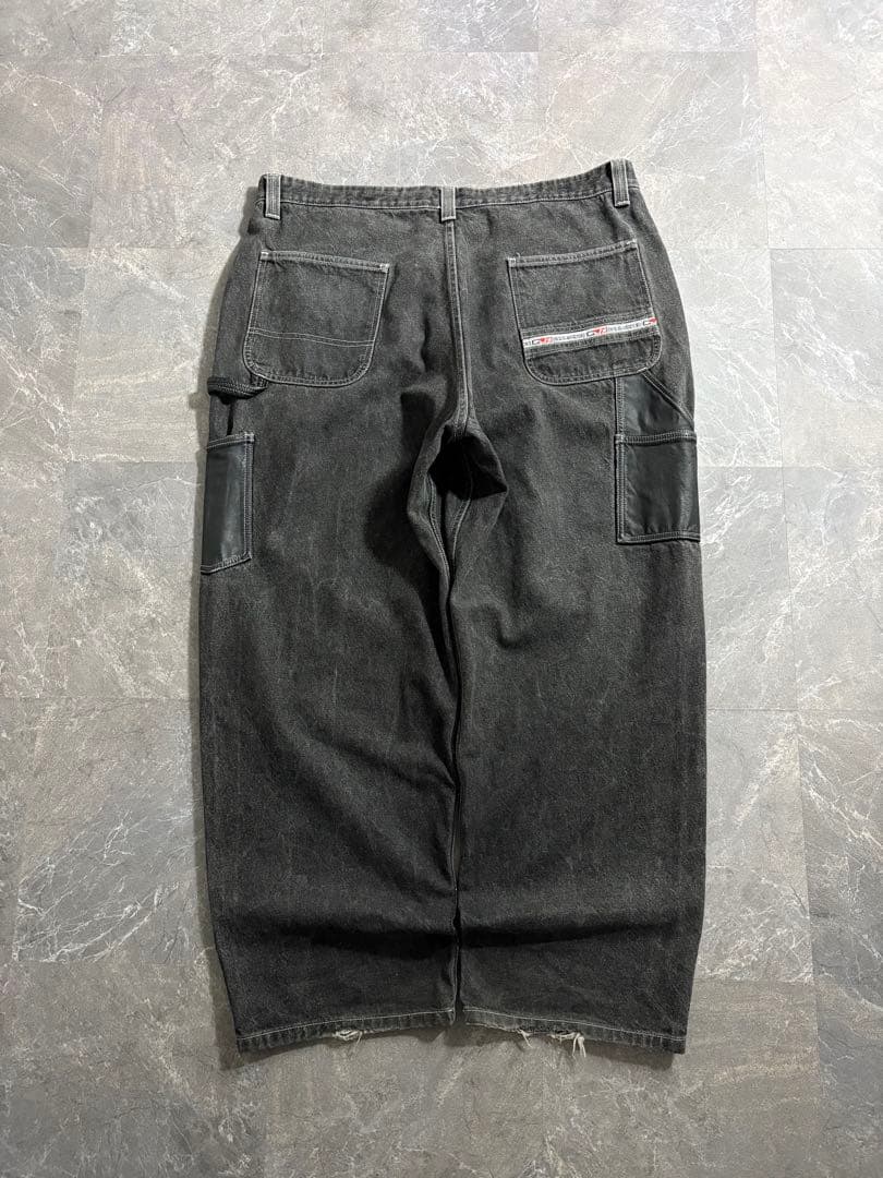 パンツ 90s Vintage black baggy painter denim