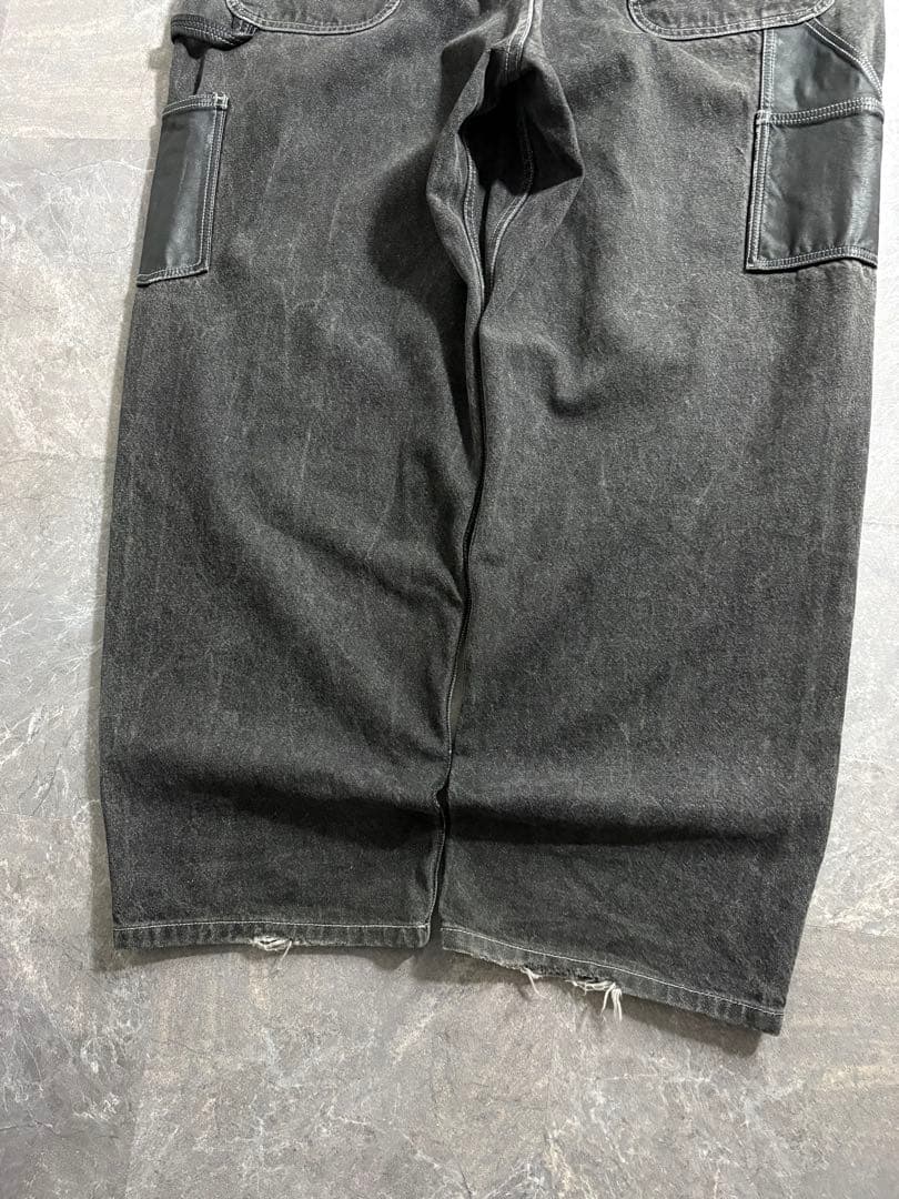 パンツ 90s Vintage black baggy painter denim