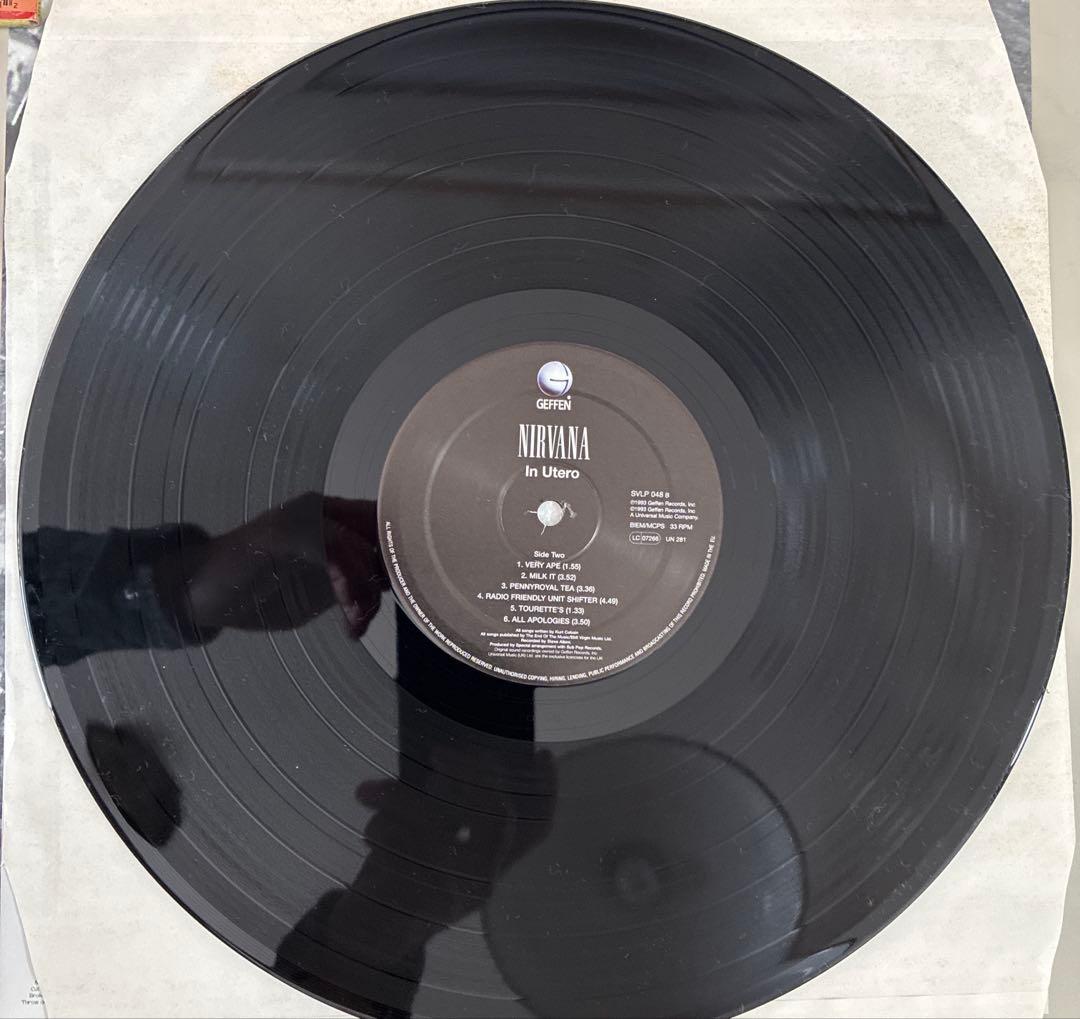 NIRVANA ニルヴァーナ IN UTERO LP アナログ盤 美品