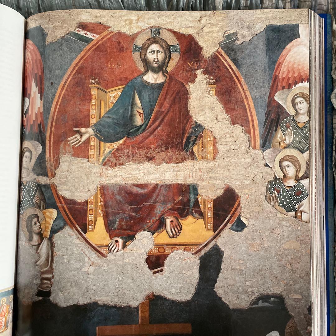 英語大型画集　イタリアのフレスコ画-ジョットの時代 1280-1400