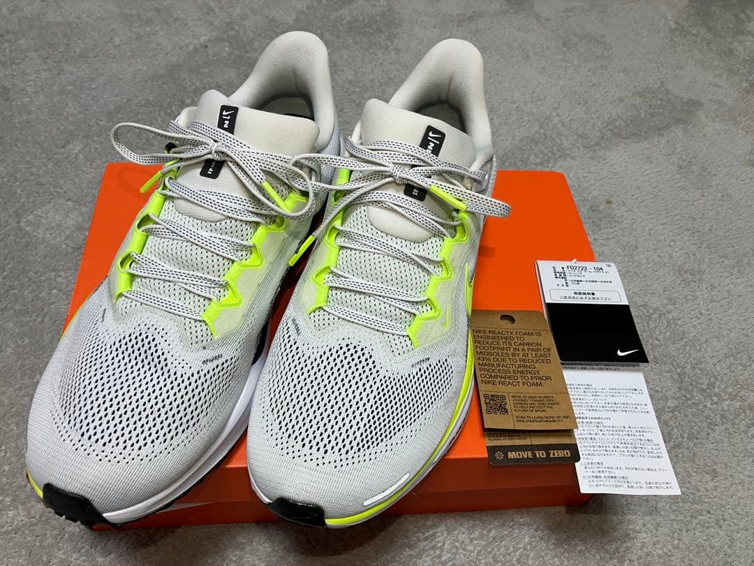 Nike ペガサス41 28.5cm ホワイト/グレー/イエロー