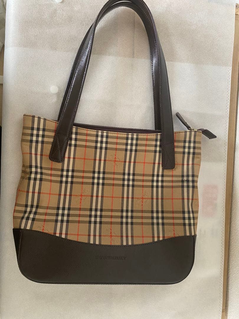 Burberry ノバチェック　キャンバストートハンドバッグ　バーバリー